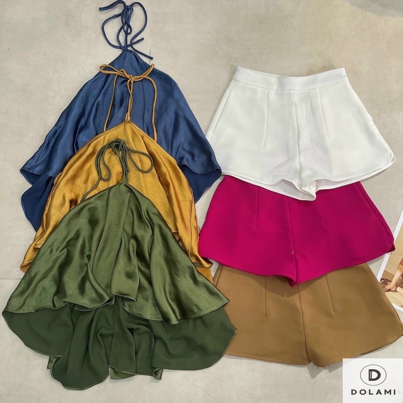 📌Set cổ áo yếm phi + short🛍