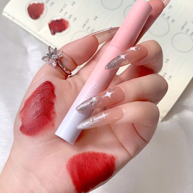 Sét son kem Ruhuatuo heo hồng 5 cây xinh xắn