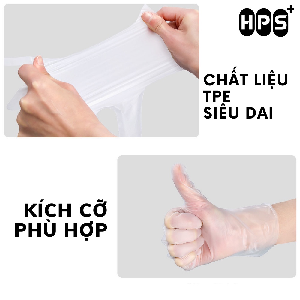Combo 100 chiếc găng tay TPE siêu dày dặn siêu dai,mềm mại