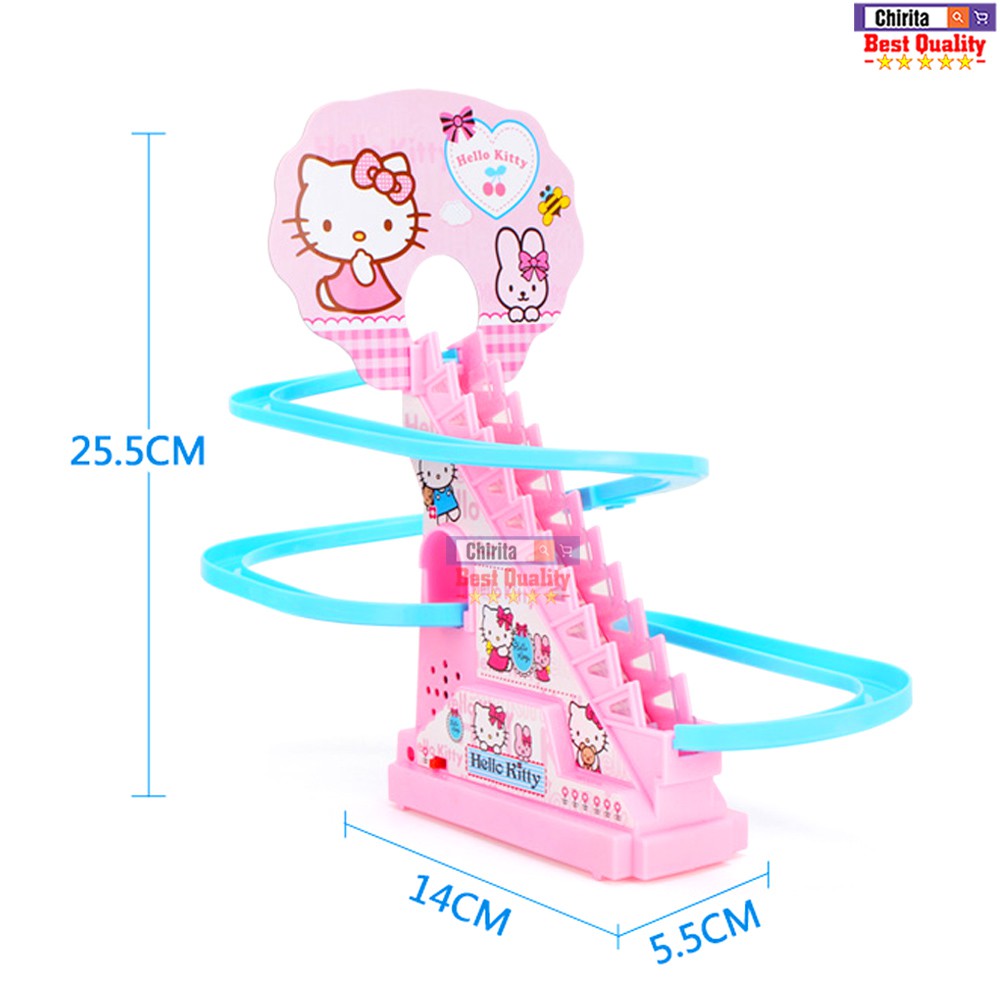 Đồ Chơi Mèo Hello Kitty Leo Thang Cầu Trượt - Có Nhạc Và Đèn Phát Sáng