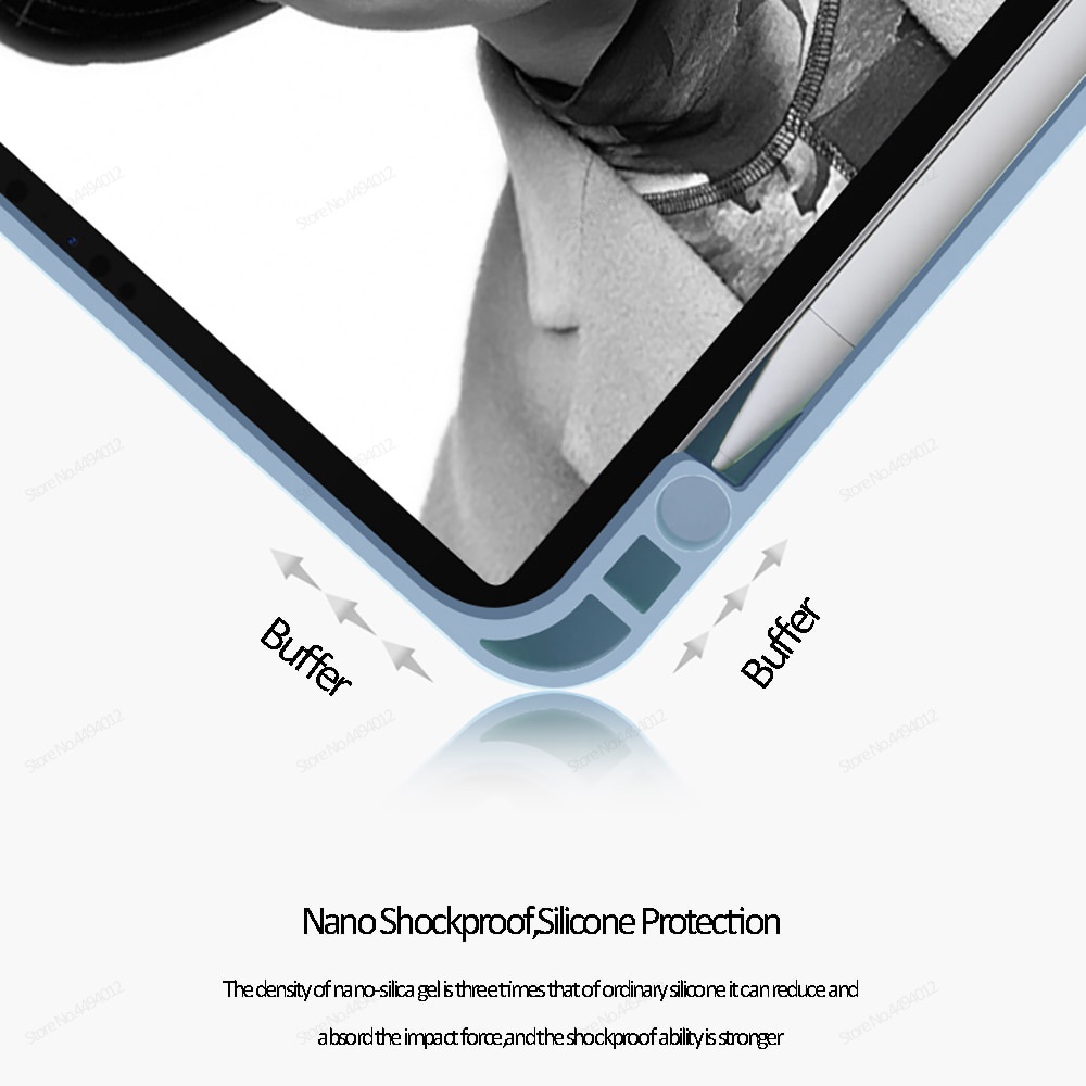 Bao Da Máy Tính Bảng Có Ngăn Đựng Bút Cảm Ứng Cho iPad Air 4 Pro 11 2020 iPad Pro 12.