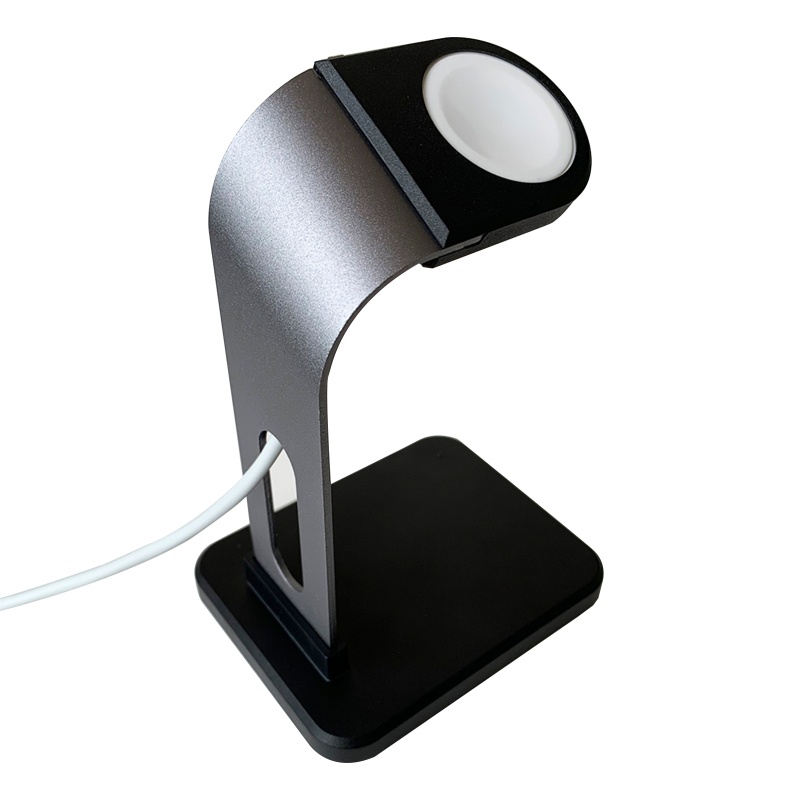 Giá đỡ và bộ sạc bằng nhôm cổng USB thích hợp cho Apple Watch i-Watch có bán lẻ giá đỡ