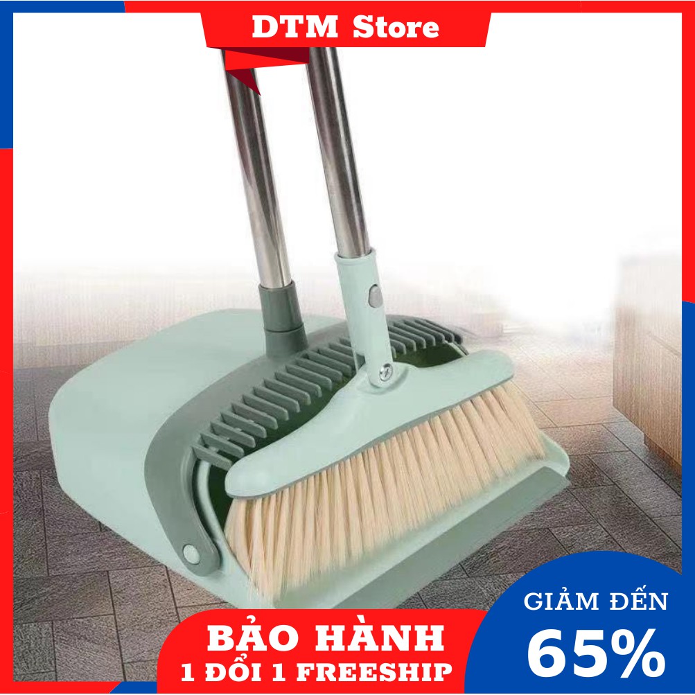 Chổi quét nhà kèm ky hốt rác tiện lợi tháo rời được ,tiện dụng, nhỏ gọn,cao 90cm - DTM Store