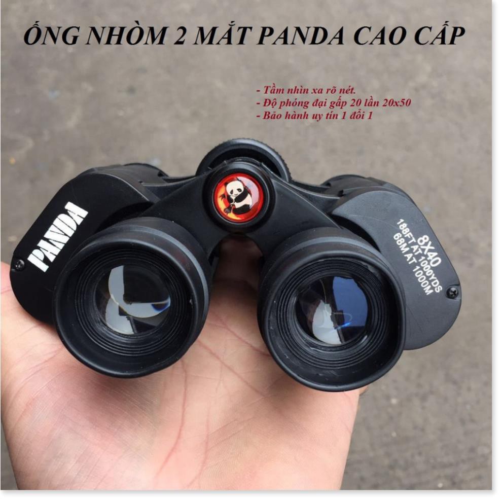 ✔️ Ống Nhòm Panda (Binocular) 2 Mắt Zoom Siêu Xa Hình Ảnh Rõ Nét - Đi Săn Ong, Rừng, Du Lịch, Phượt [Bảo Hành 1 Đổi 1]