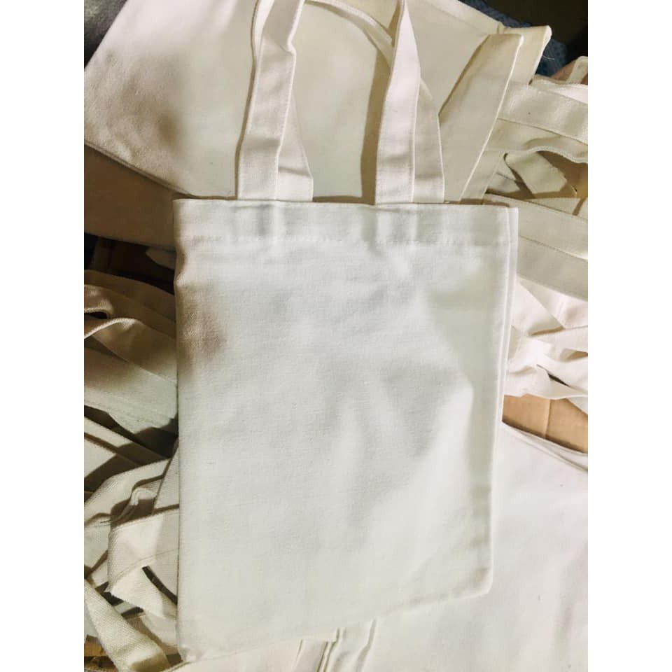 Túi vải tote  bố màu trắng 20*27cm