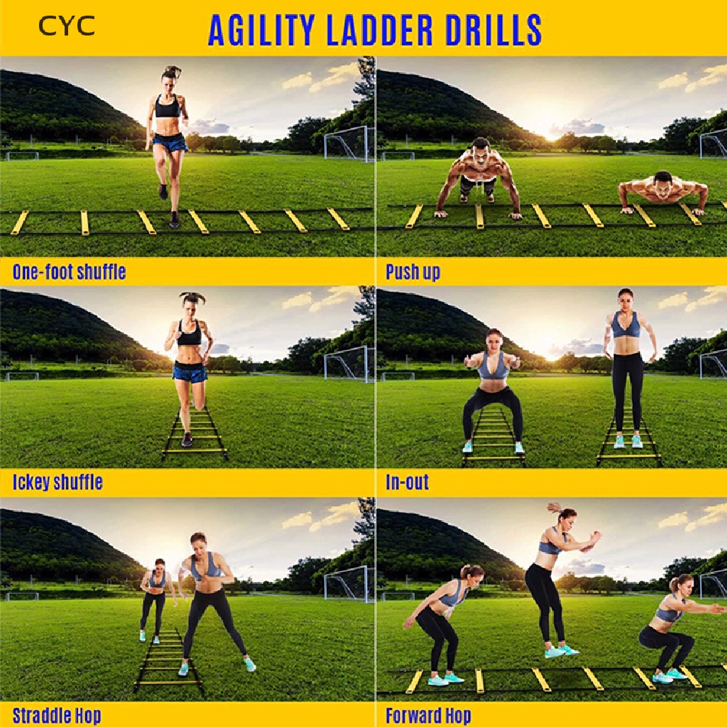 CYC Flexibility Agility Nylon Strap Jumping Fitness Speed Football Training Ladder CY
