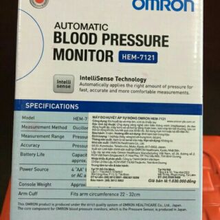 Máy đo huyết áp Omron Hem-7121