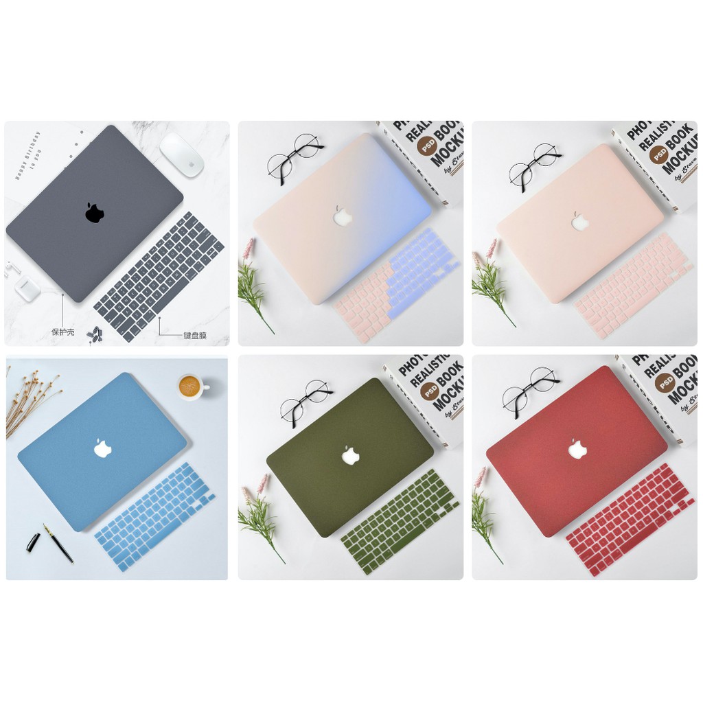 (CÓ ỐP M1)COMBO 5in1 ỐP+PHỦ PHÍM DÀNH CHO MACBOOK ((xem mô tả để lựa chuẩn size)