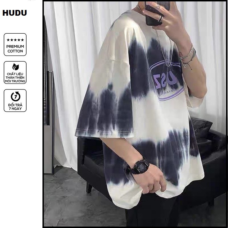 ÁO THUN FORM RỘNG TAY LỠ NAM NỮ UNISEX PHỐI MÀU ĐEN TRẮNG | BigBuy360 - bigbuy360.vn