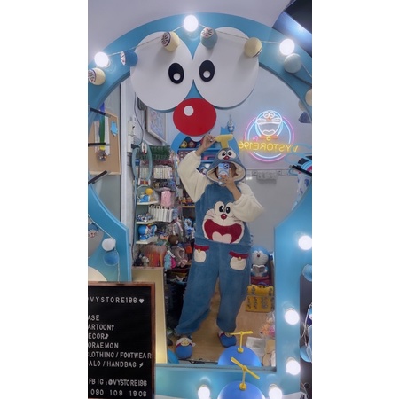 SET ĐỒ ĐÔREMON LÔNG GIỮ ẤM LÔNG SIÊU MỊN DỄ THƯƠNG