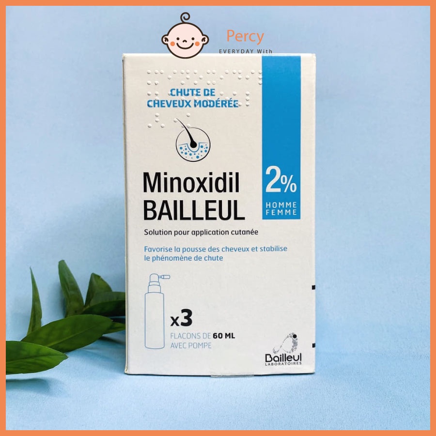 Xịt Minoxidil Bailleul 2% Kích Thích Mọc Tóc, Ngăn Ngừa Rụng Tóc