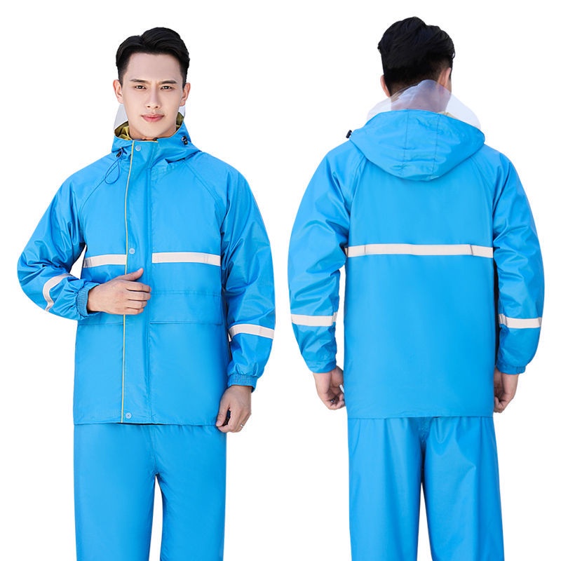 Bộ Quần Áo Mưa Thiết Kế Đơn Giản Tiện Dụng Cho Người Lớn