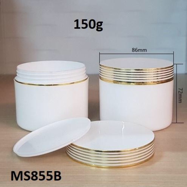 HŨ RỖNG ĐỰNG KEM BODY SỌC VÀNG 150G