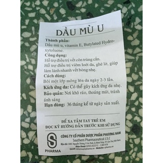 DẦU MÙ U SP