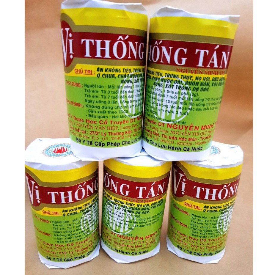 VỊ THỐNG TÁN TRÀO NGƯỢC DẠ DÀY, ĂN KHÔNG TIÊU, ĐẦY HƠI, ĐAU BỤNG, ĐAU DẠ DÀY
