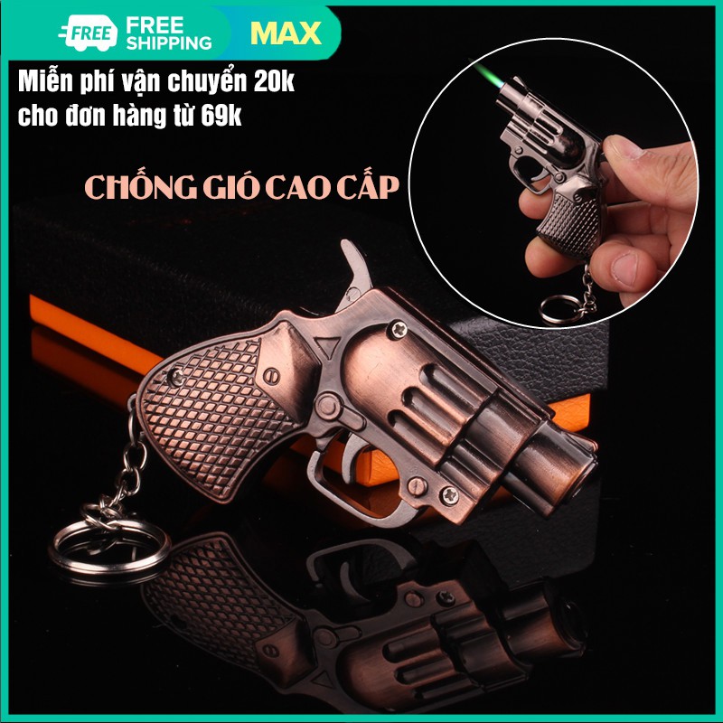 B.ật lửa chống gió cao cấp hình bộ bài, sung, vien dan hộp qu.ẹt cá tính siêu ngầu