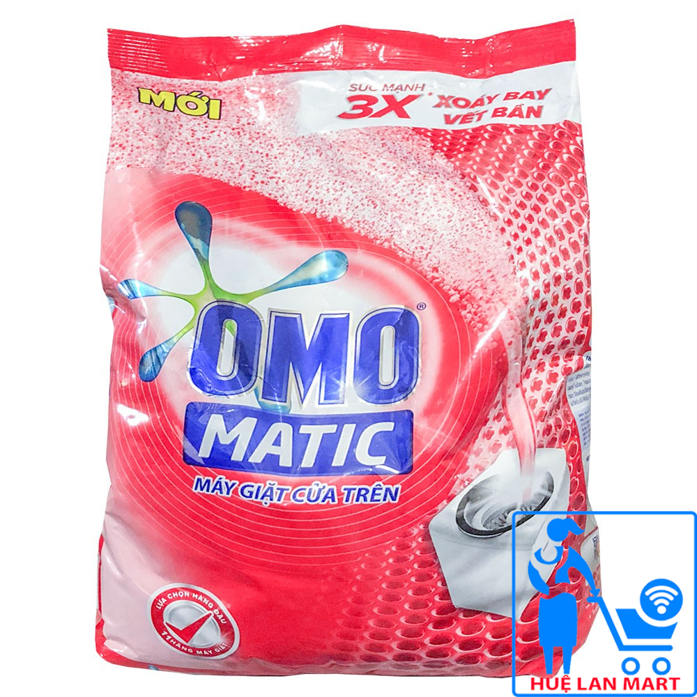 Bột Giặt OMO Matic Cho Máy Giặt Cửa Trên Túi 6kg (Sức mạnh 3X xoáy bay vết bẩn)