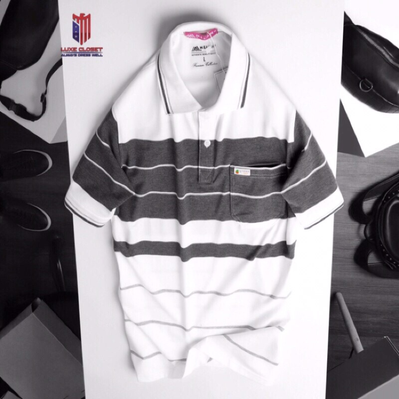 Áo thun sọc nam trung niên cotton nhiều màu sang trọng ACT008 | BigBuy360 - bigbuy360.vn