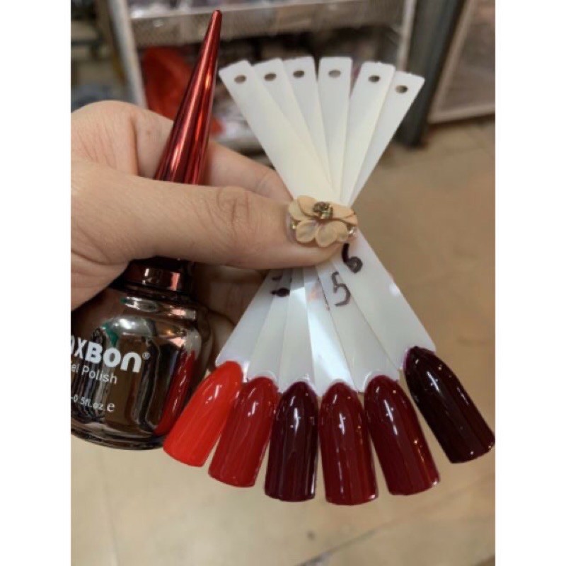 Sơn Gel sét  6 Chai Mxbon Đỏ Đẹp