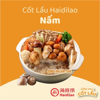 Cốt lẩu haidilao vị nấm - gia vị lẩu nấm - haidilao hotpot