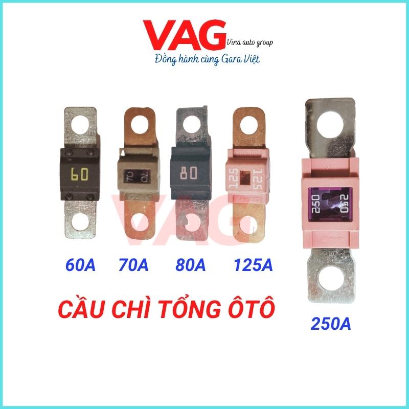 Cầu chì tổng 250A, 125A, 80A, 70A, 60A dùng cho ô tô, xe tải, máy công trình