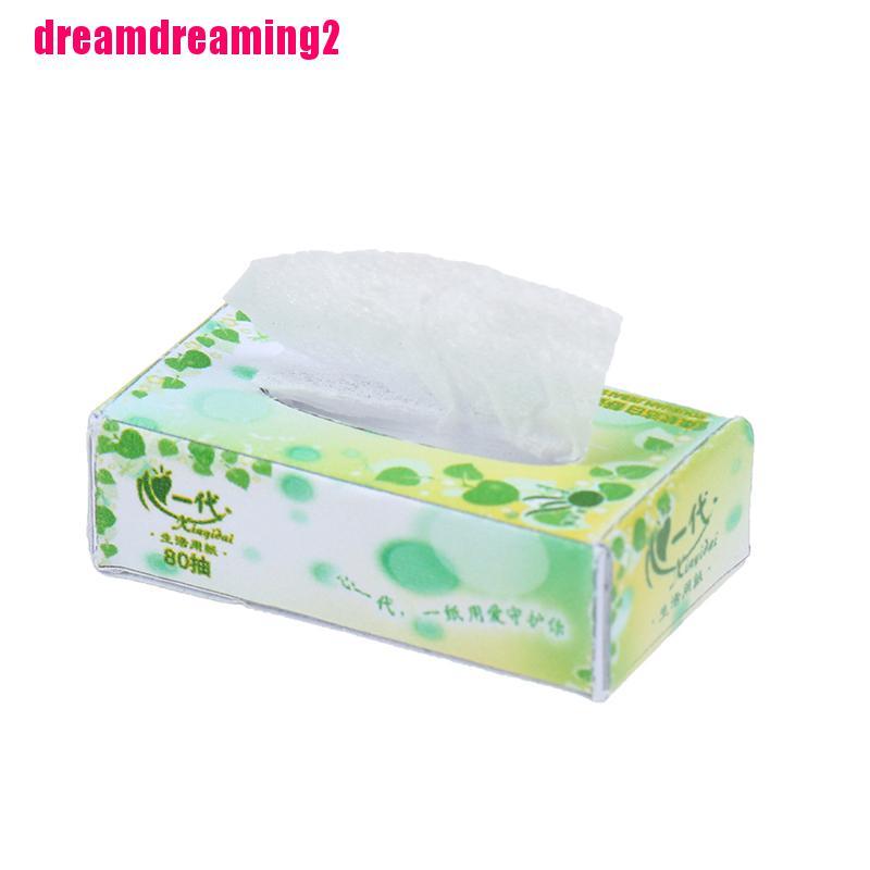 Hộp Khăn Giấy mini Độc Đáo Trang Trí Nhà Búp Bê Tỉ Lệ 1:
