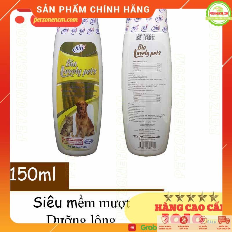 Sữa tắm chó mèo Bio lovely ⚡ FREESHIP ⚡ Sữa tắm Bio - lovely pets 150ml - sạch mượt lông