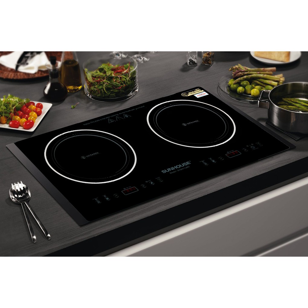 Bếp hồng ngoại đôi Sunhouse SHB9112MT