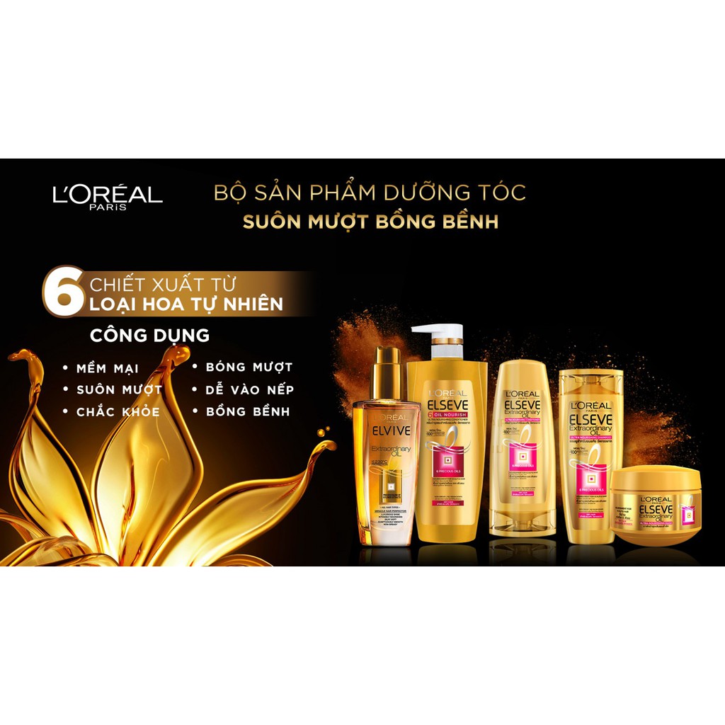 [Công Ty, Tem Phụ] Dầu gội - xả chiết xuất tinh dầu hoa tự nhiên Loreal [COCOLUX] - L'Oreal