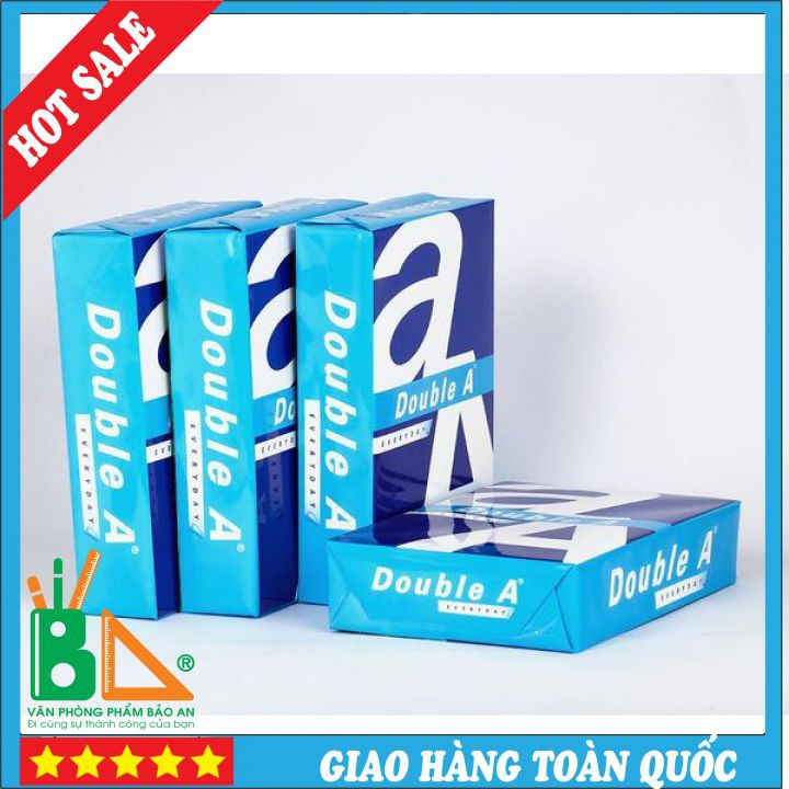 CHÍNH HÃNG Giấy In A5 Double A ĐL 70Gsm IK