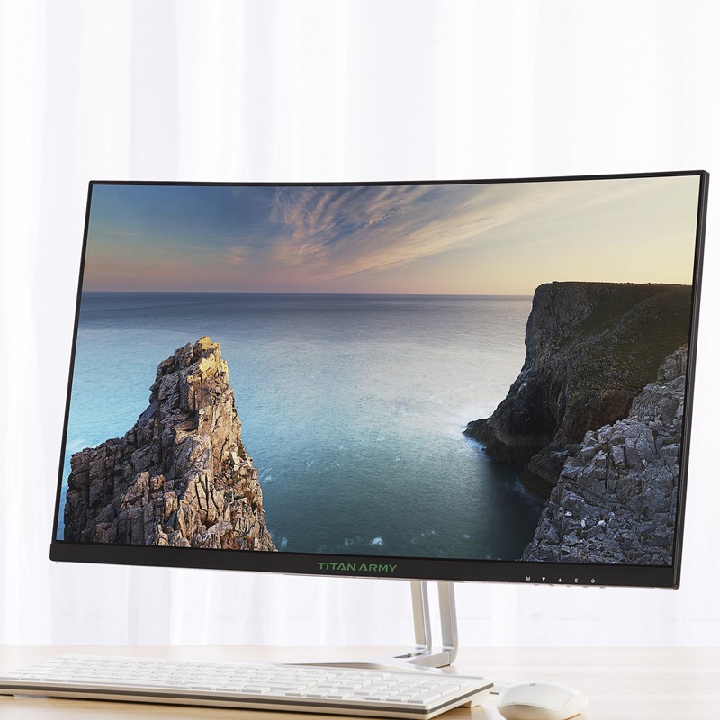 màn hình cong titan 27inch 144hz 1K ips full viền bh 12 tháng