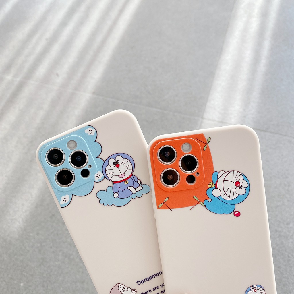 Ốp điện thoại họa tiết doraemon dành cho Iphone 7 7Plus 8 8 Plus Xr X / Xs Xs Max 11Pro Promax 12 Mini Pro Promax