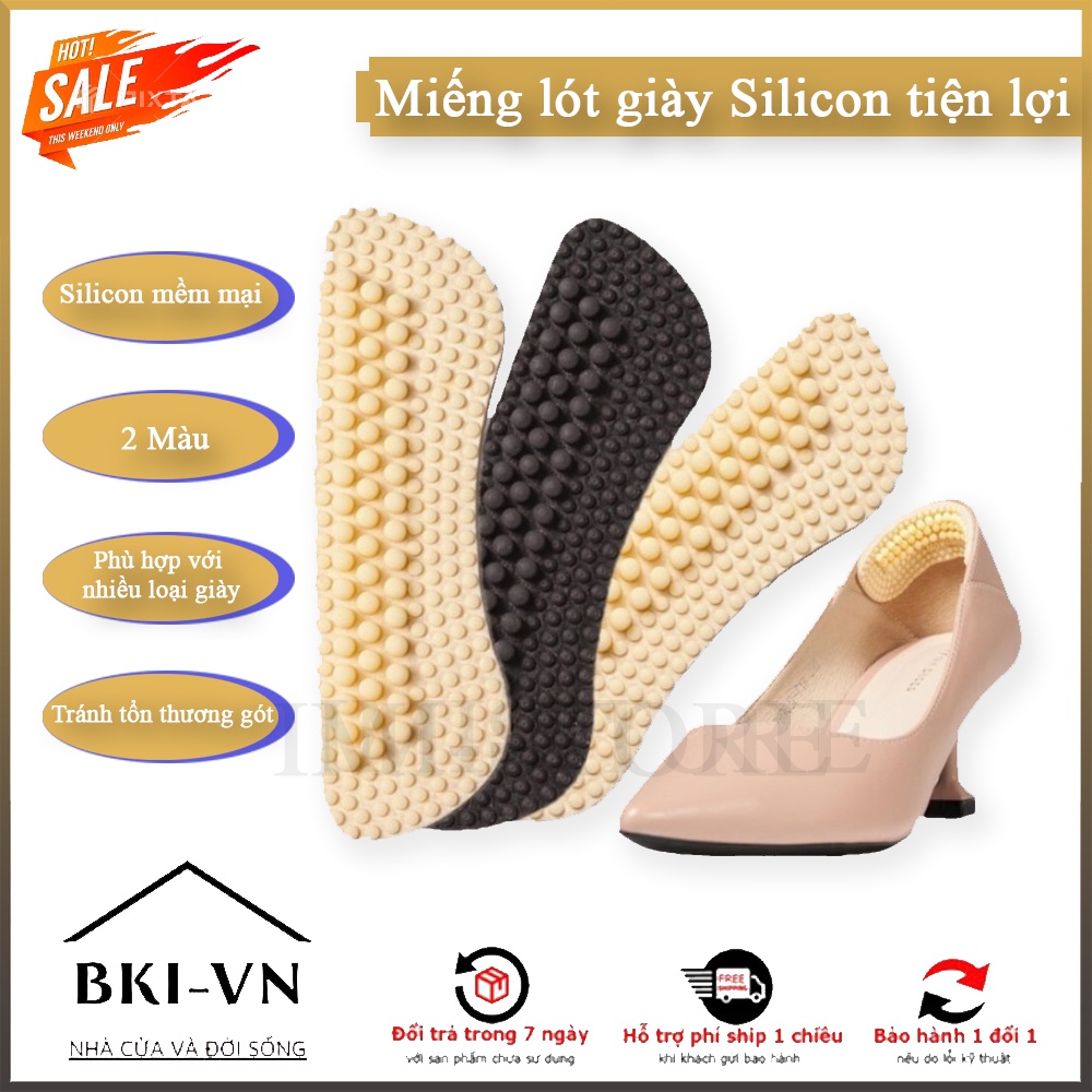 Đệm Dán Gót Giày Silicon Có Gai Êm Ái Tránh Xước Chân - DANGOTGIAY