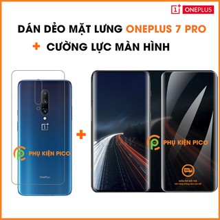 Dán mặt lưng Oneplus 7 Pro full viền + Cường lực Oneplus 7 Pro UV LIQUID siêu cứng 9H