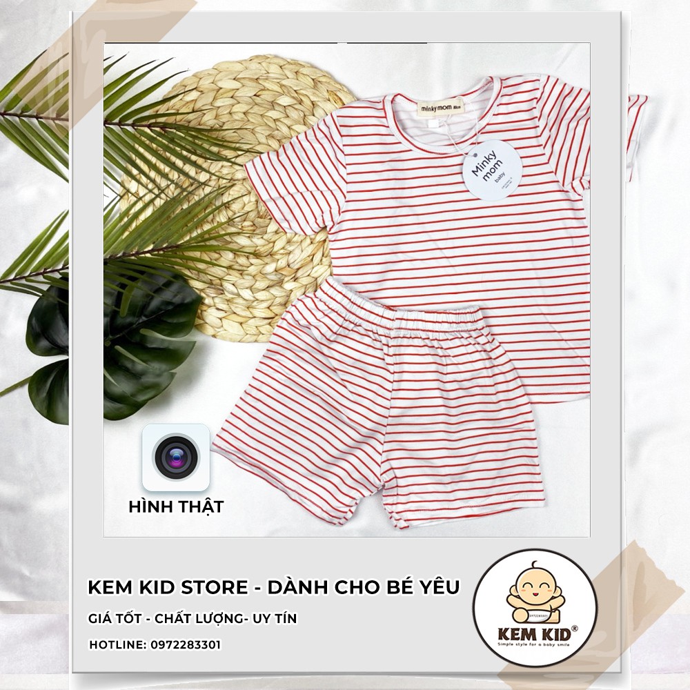 [Vải Cao Cấp] Bộ Minky Mom cộc sọc ngang, vải thun lạnh siêu mát, mềm mịn thấm hút mồ hôi cho bé