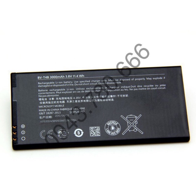 Pin cho máy Lumia 640 XL BV-T4B 3000mAh xịn chính hãng