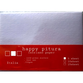 giấy vẽ màu nước happy pitura set test 5 tờ 250gsm