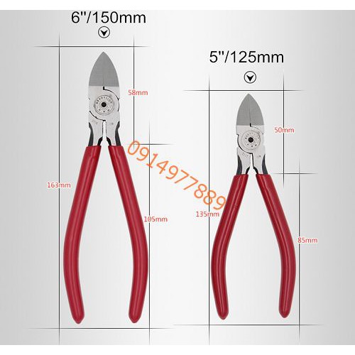 Kìm Cắt Berrylion 6Inch Cắt Dây Điện Cắt Dây Bên Cáp Cắt Cr-V (Chính Hãng)