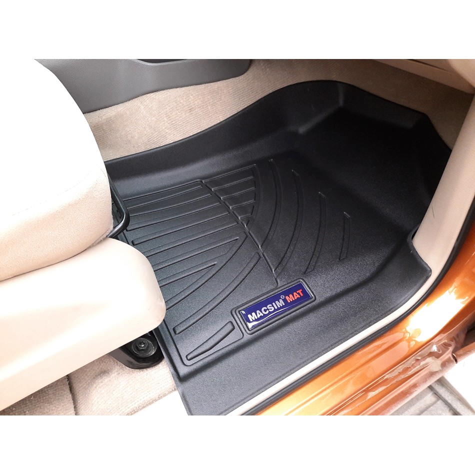 Thảm lót sàn ô tô Ford Ranger Raptor Nhãn hiệu Macsim chất liệu nhựa TPV cao cấp màu đen