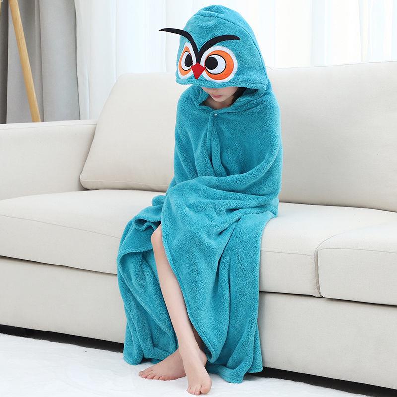 Khăn Choàng Tắm Có Mũ Trùm Tiện Dụng Dành Cho Trẻ Nhỏ Và Người Lớn