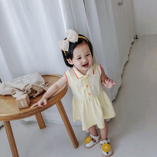 Váy thun cổ polo chất kiệu cotton