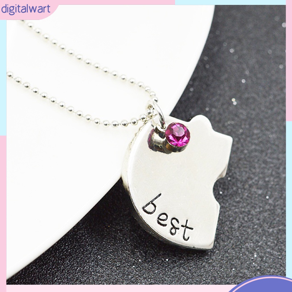 Set 4 Dây Chuyền Mặt Kim Loại Ghép Hình Khắc Chữ Best Friend Forever And Ever
