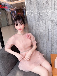 Hoa voan cài áo cao cấp