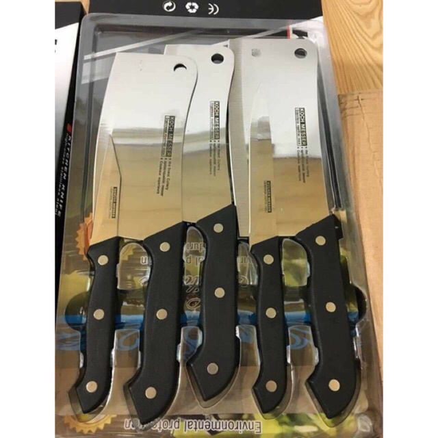 Bộ dao 5 món cực bén  thái lan , bộ dao thái lan siêu sắc 5 món
