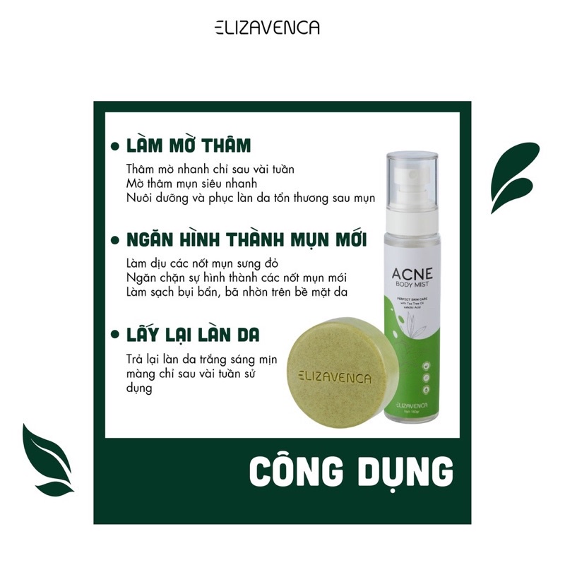[CAM KẾT CHÍNH HÃNG] XÀ PHÒNG LÀM SẠCH MỤN LƯNG VÀ TOÀN THÂN ELIZAVENCA ACNE BODY BAR | BigBuy360 - bigbuy360.vn