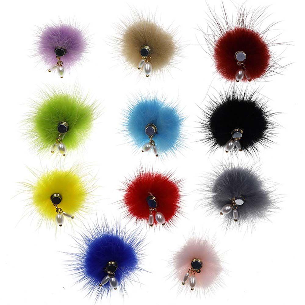 Phụ Kiện Quả Cầu Lông Xù Trang Trí Móng Tay Nghệ Thuật DIY