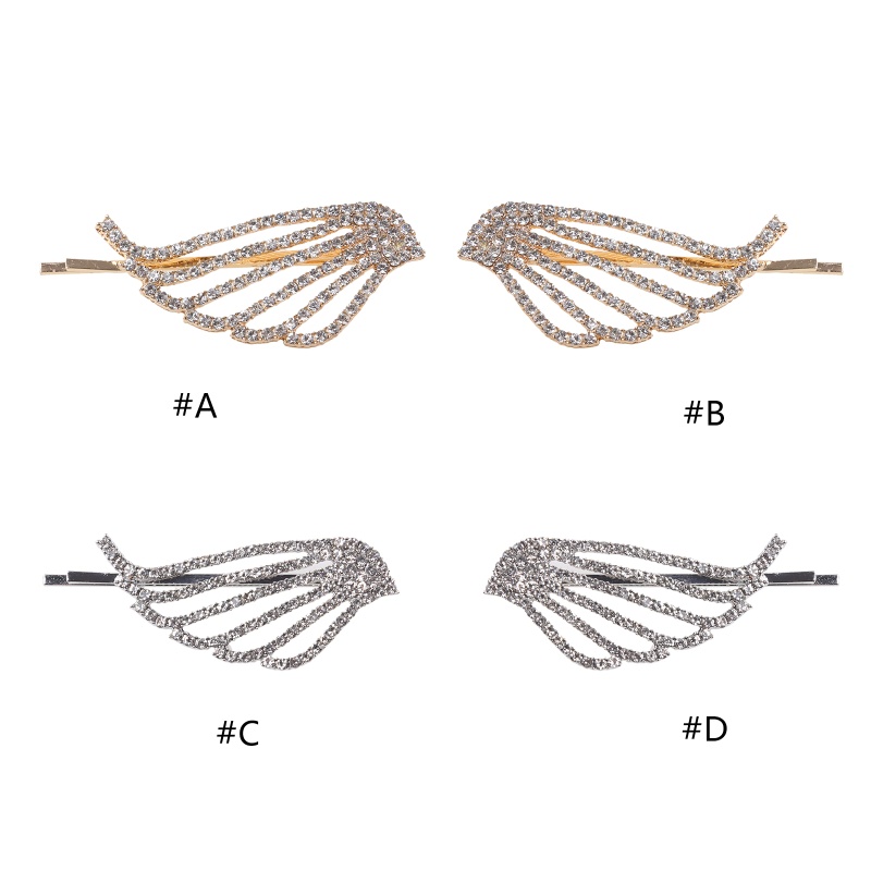 Kẹp Tóc Đính Đá Hình Đôi Cánh Thiên Thần Lấp Lánh