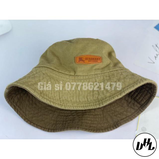 Mũ bo tai bèo vải kaki goát 2 mặt mạc da buber bao chất thời trang