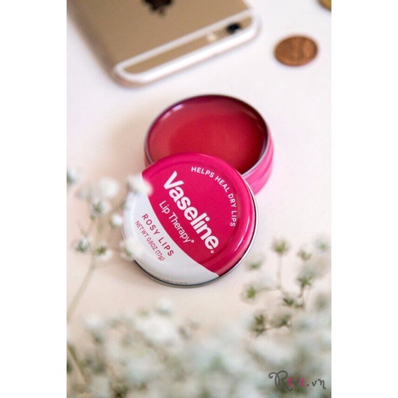 Son dưỡng ẩm cho môi Vaseline Lip Therapy Lip Balm Tin Rosy Lip 17g (Mỹ)