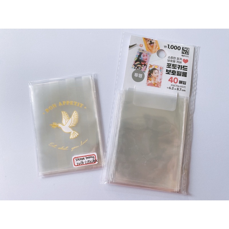 SLEEVE BỌC PHOTOCARD, POSTCARD, STRIP - DAISO HÀN QUỐC